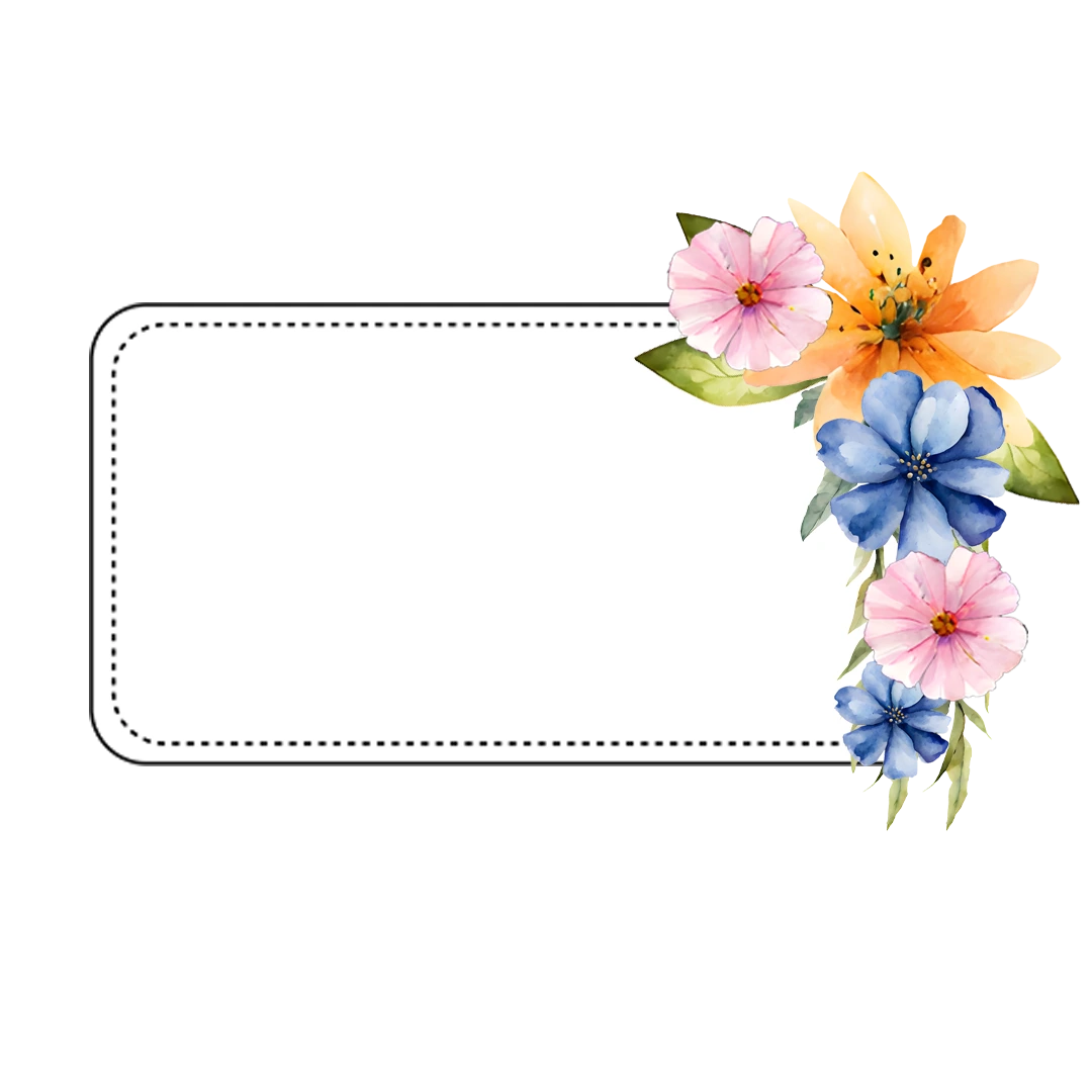 Floral Frame PNG Free Download Transparent Beauty for Your Creations_9.webp